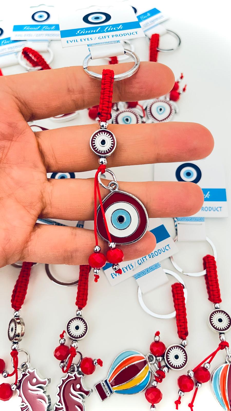 Llavero Plata Diseño Ojo Turco