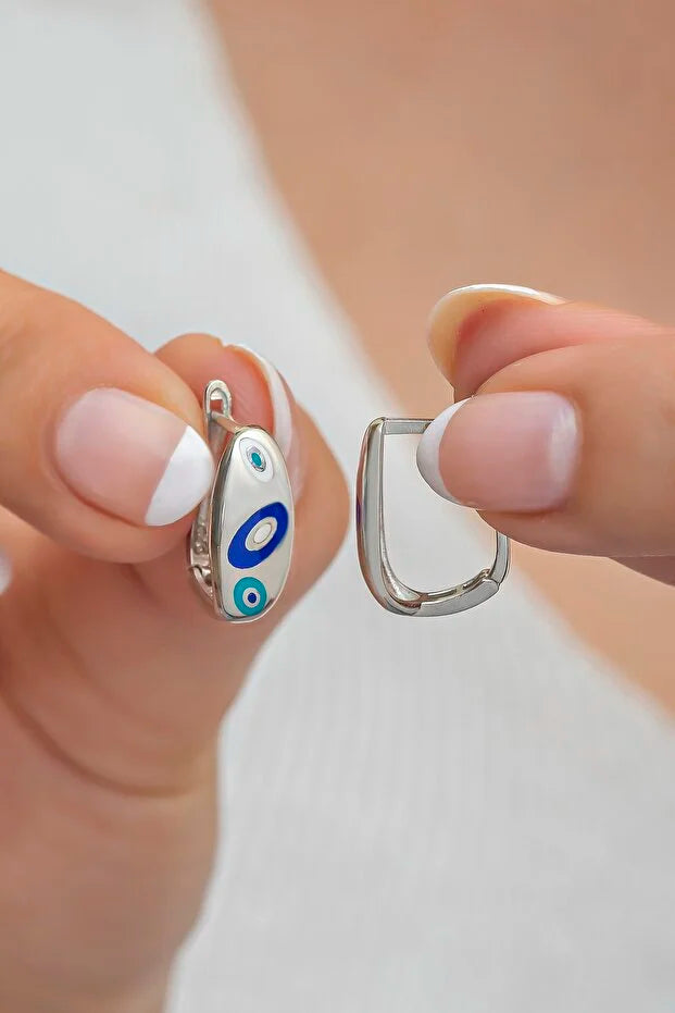 Evil Eye Design Earrings