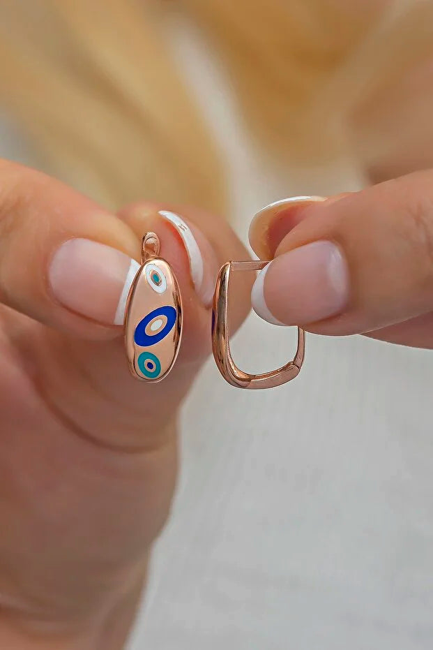 Evil Eye Design Earrings