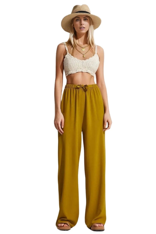 Mustard Wide Leg Pants