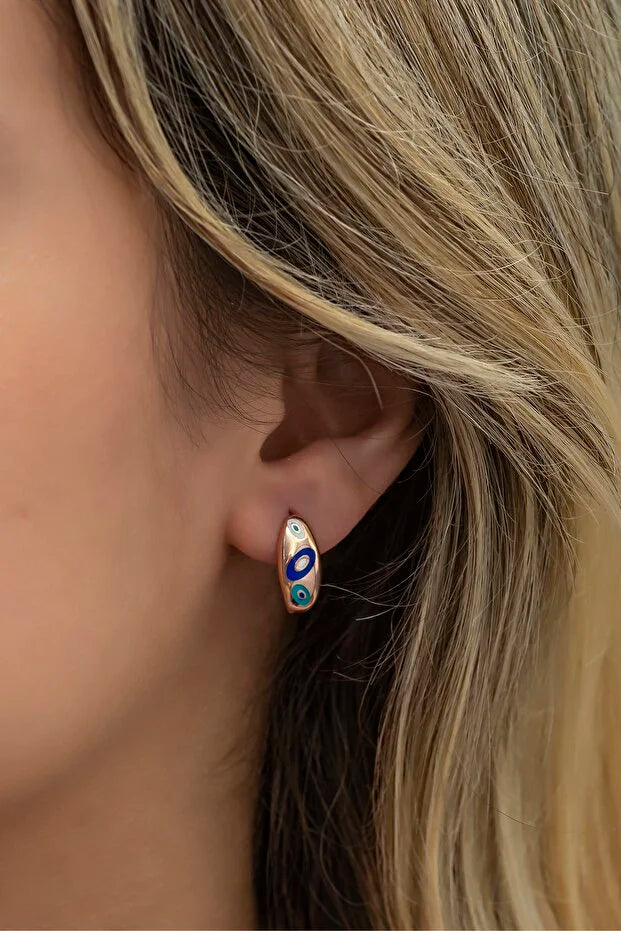 Evil Eye Design Earrings