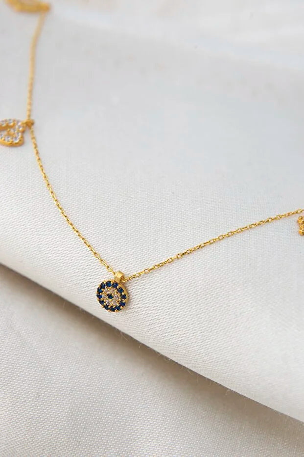 Sterling Silver Evil Eye Necklace