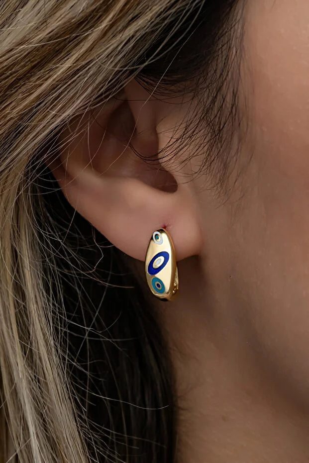 Evil Eye Design Earrings