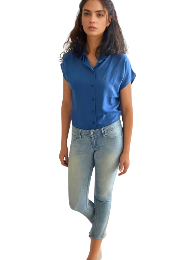Blusa lujosa color rojo burdeos