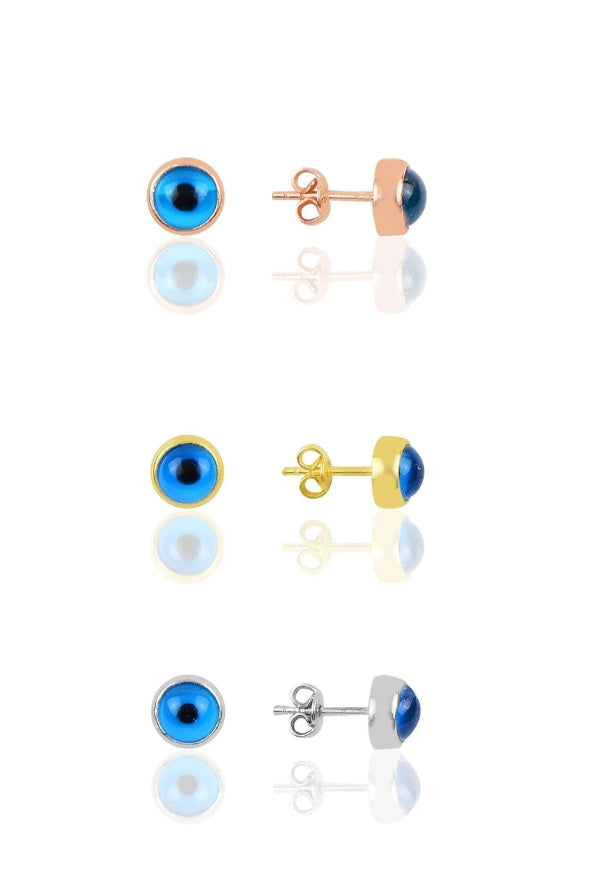 Sterling Silver 925 Evil Eye Sterling Earrings