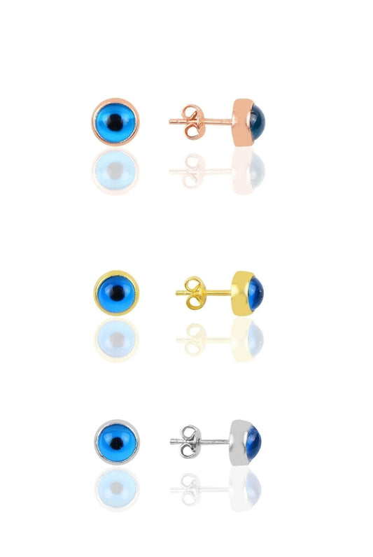 Sterling Silver 925 Evil Eye Sterling Earrings