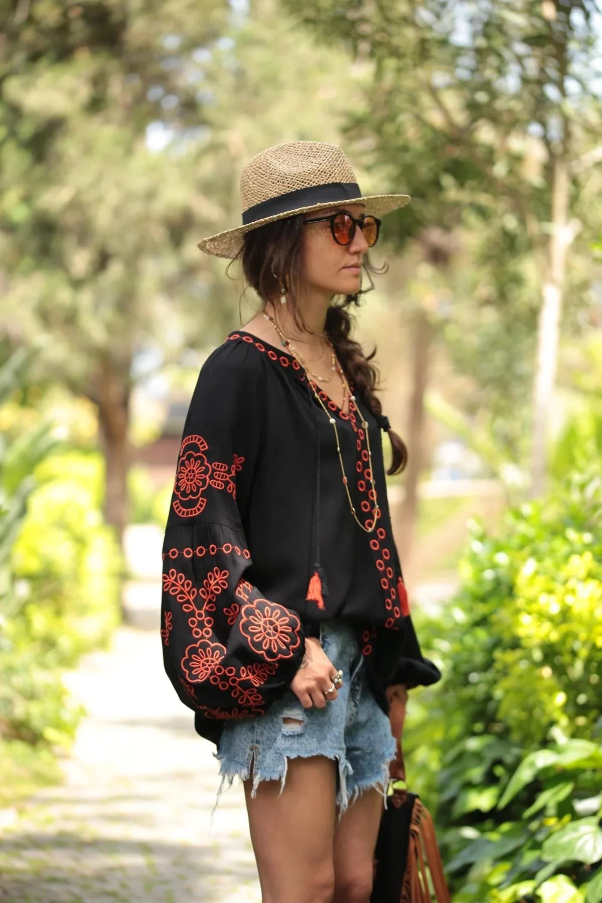 Mystic Meadows Embroidered Peasant Vyshyvanka