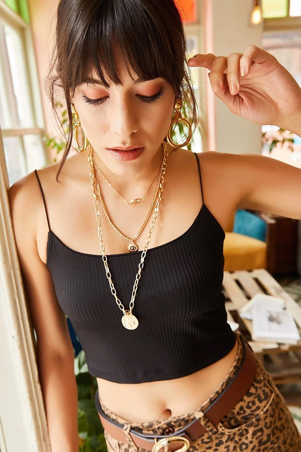 Strappy Ribbed Crop Top