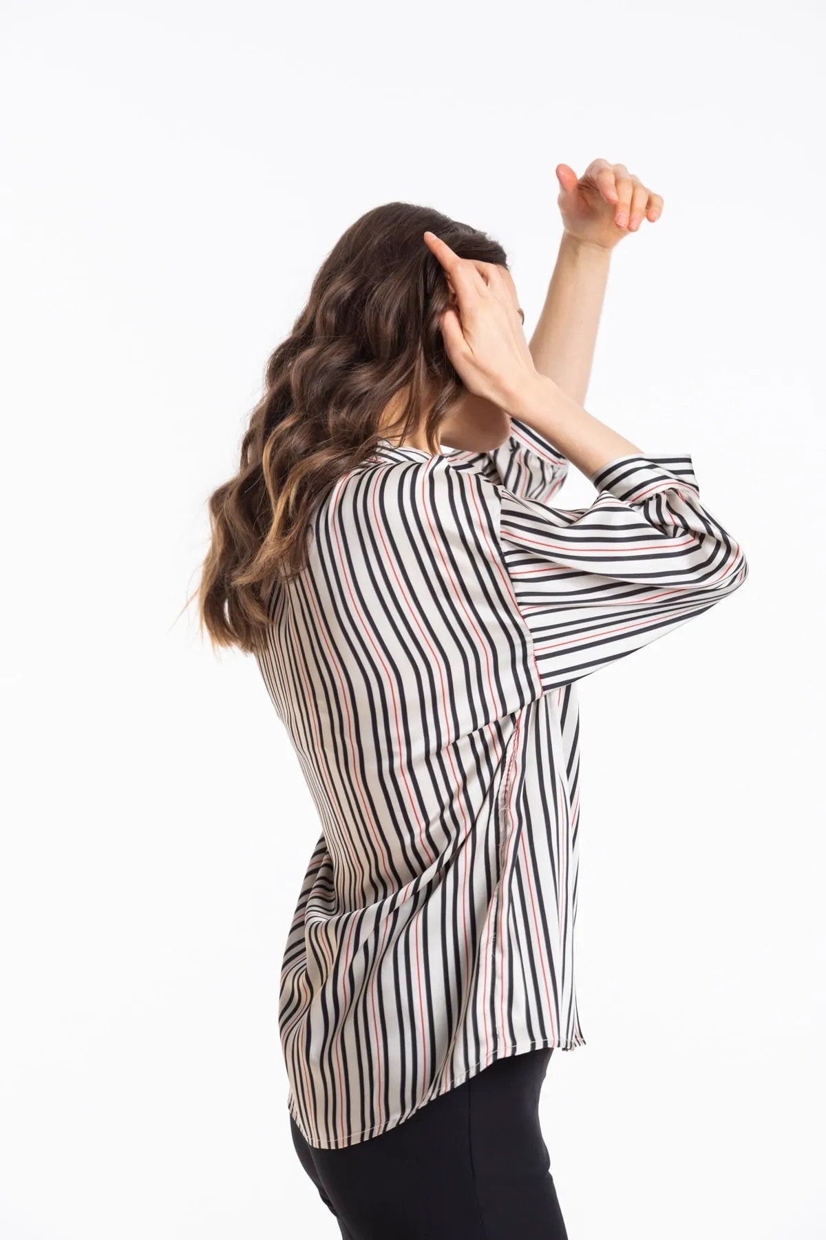 Satijnen overhemd met knoopjes