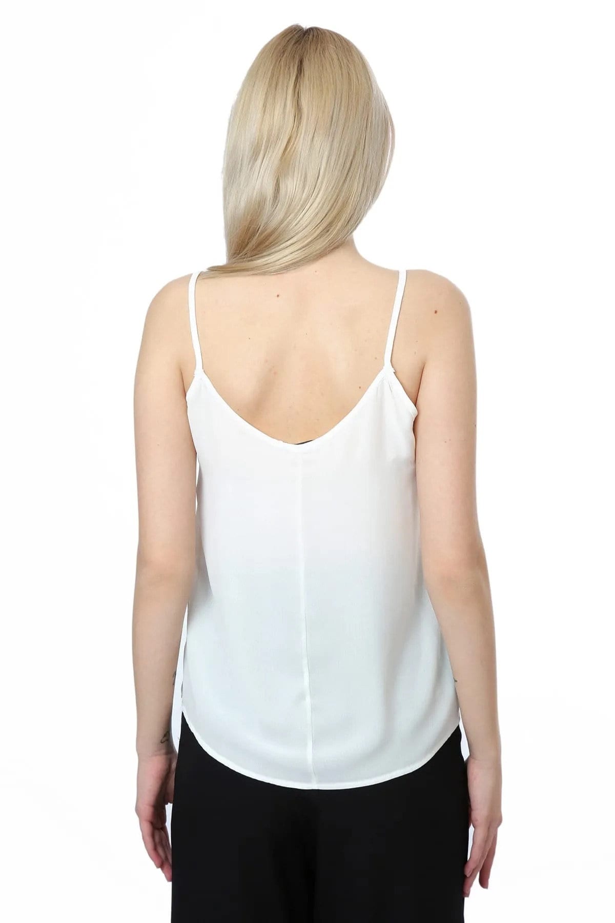 White Sleeveless Top
