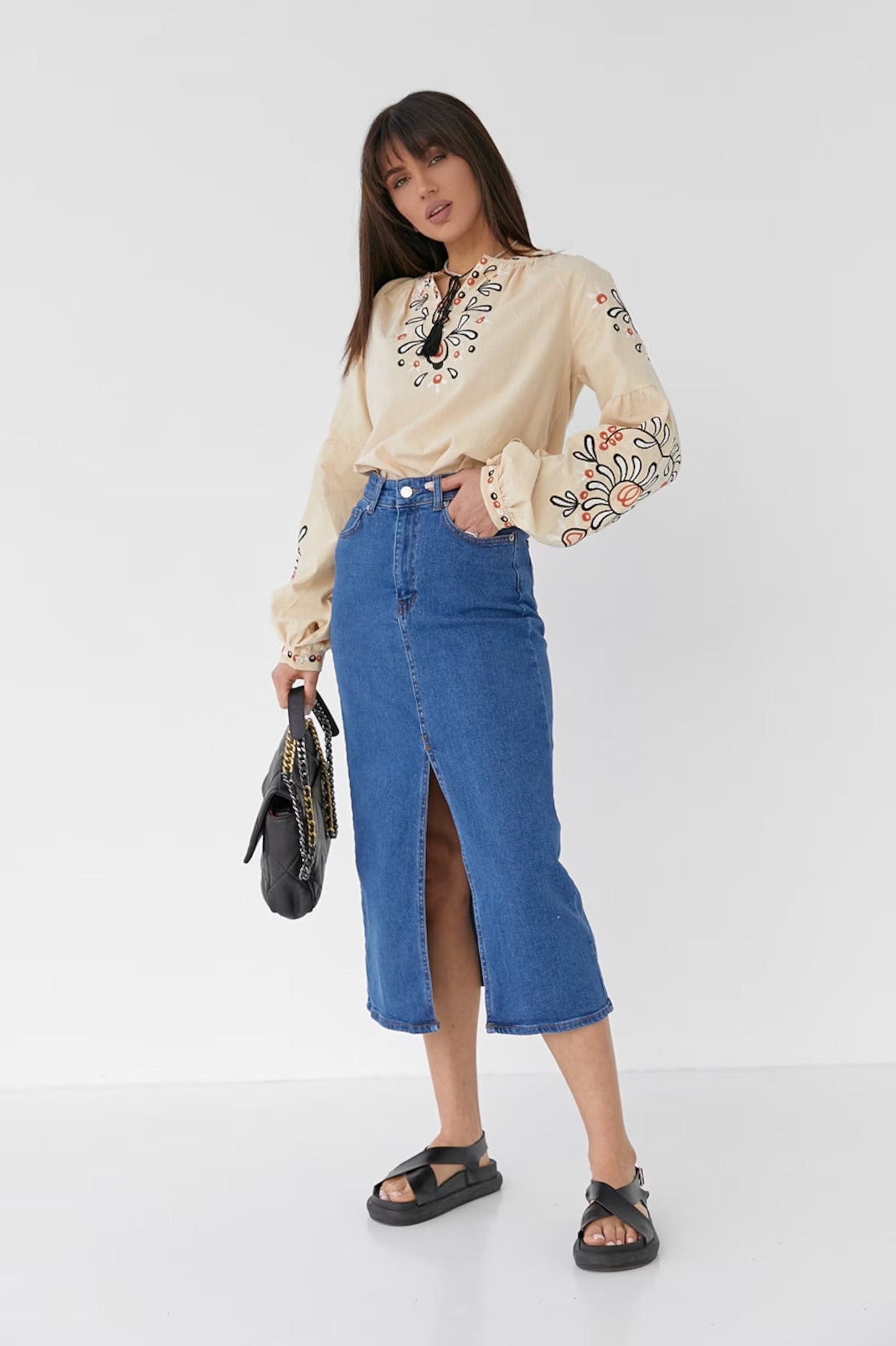 Bohemian Flair Linnen-Katoenen Blouse