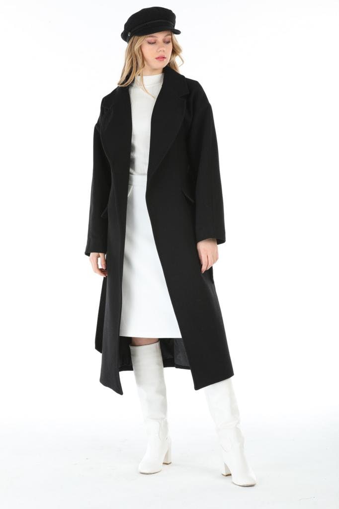 Gray Wool Long Coat
