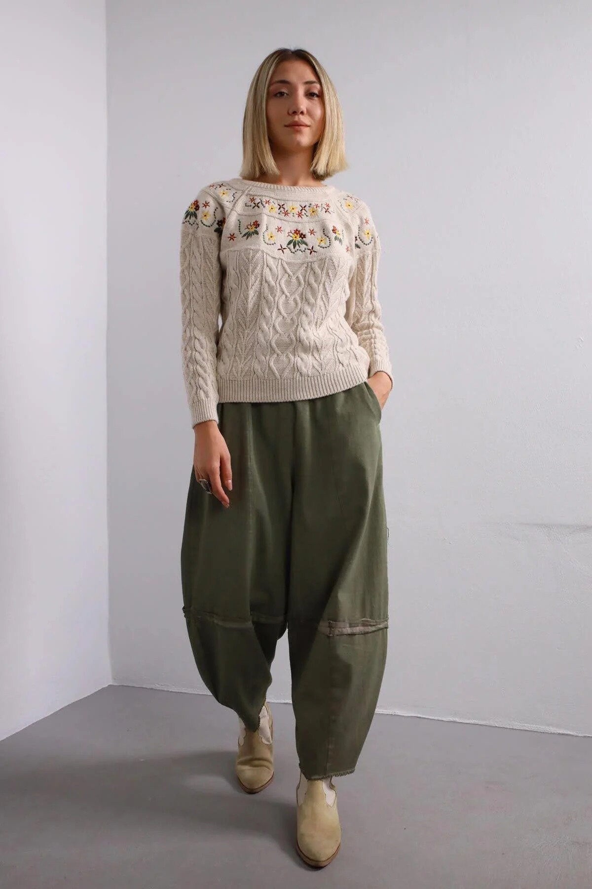 Heirloom Blossom Embroidered Sweater