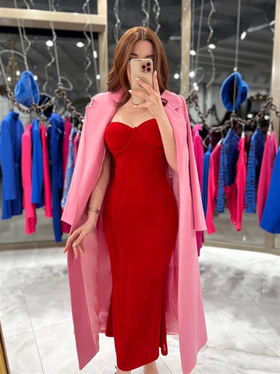 Camel Wool Long Coat with Belt and Pocket