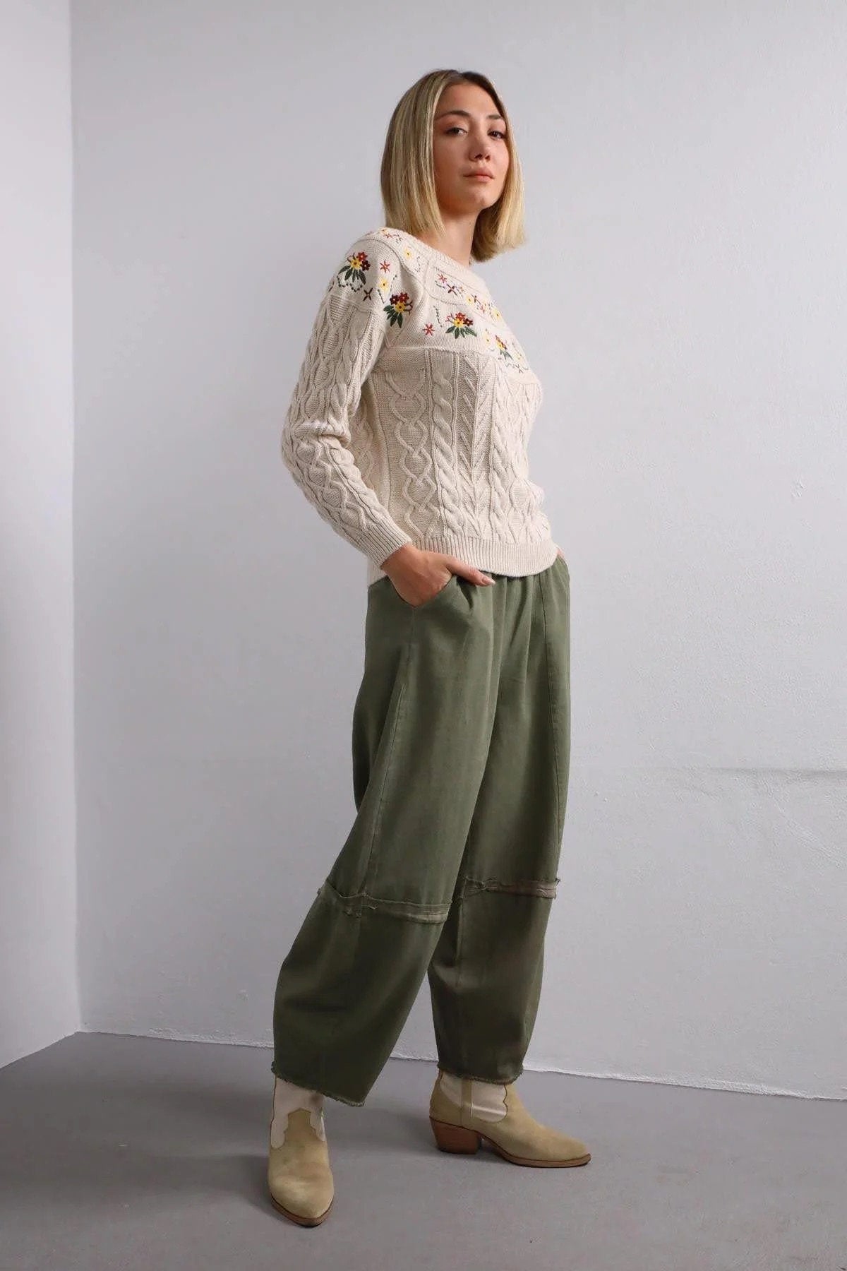 Heirloom Blossom Embroidered Sweater