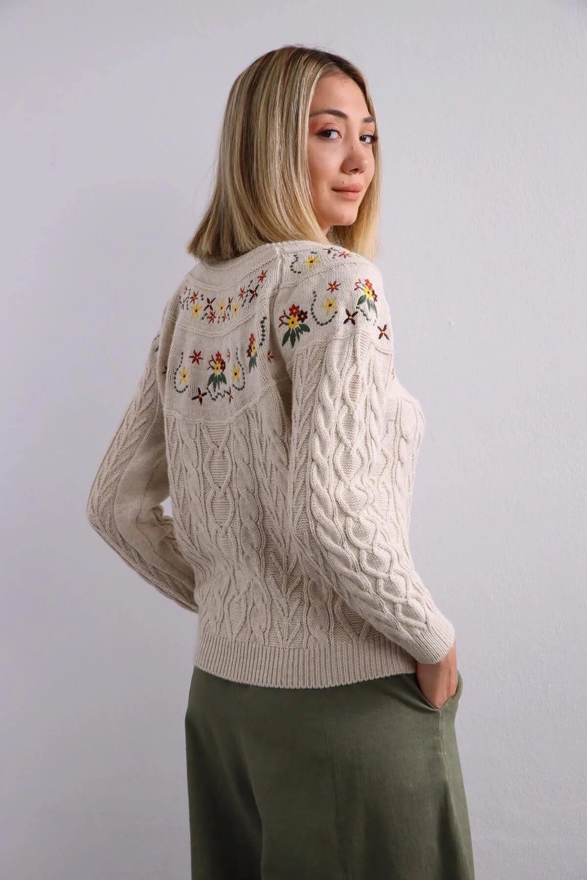 Heirloom Blossom Embroidered Sweater
