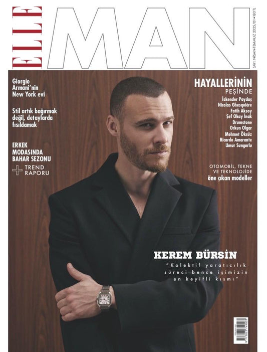 ELLE MAN 2025/01 Turkish magazine Kerem Bürsin/Kerem Bursin - Brand New