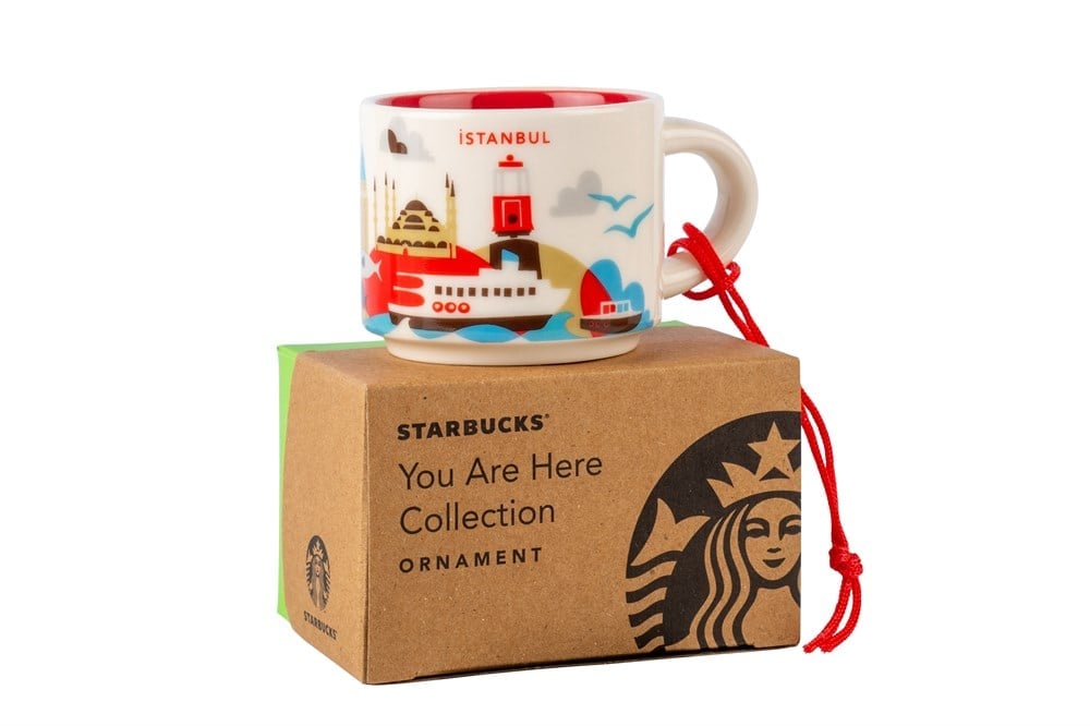 Starbucks Estambul Ciudad Turquía Taza temática Serie 2 oz Colección You Are Here