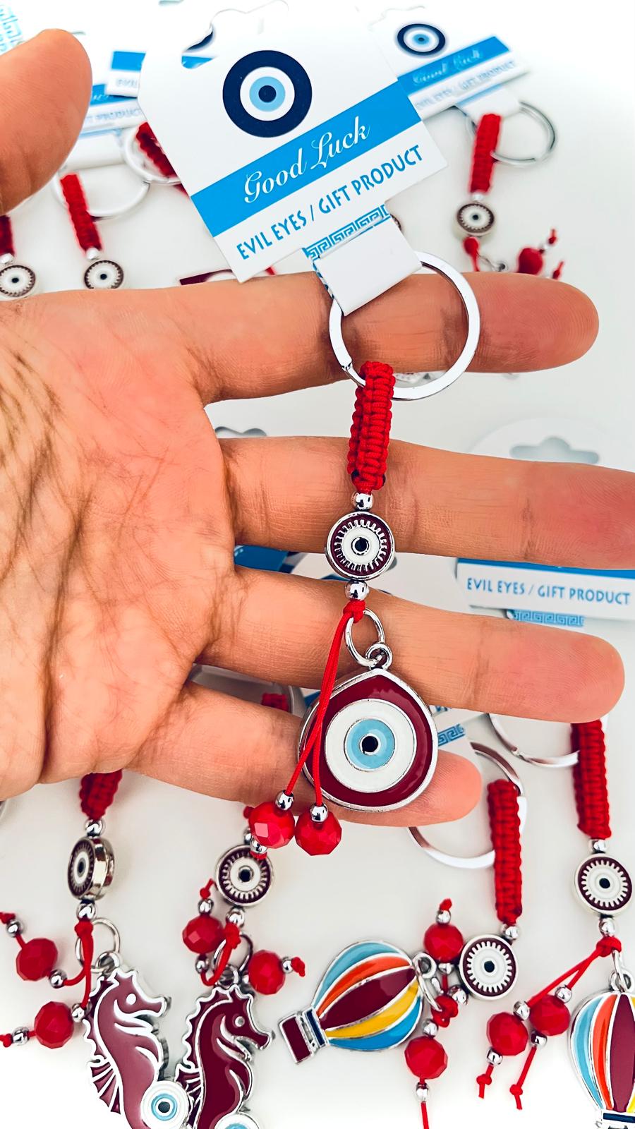 Llavero Plata Diseño Ojo Turco