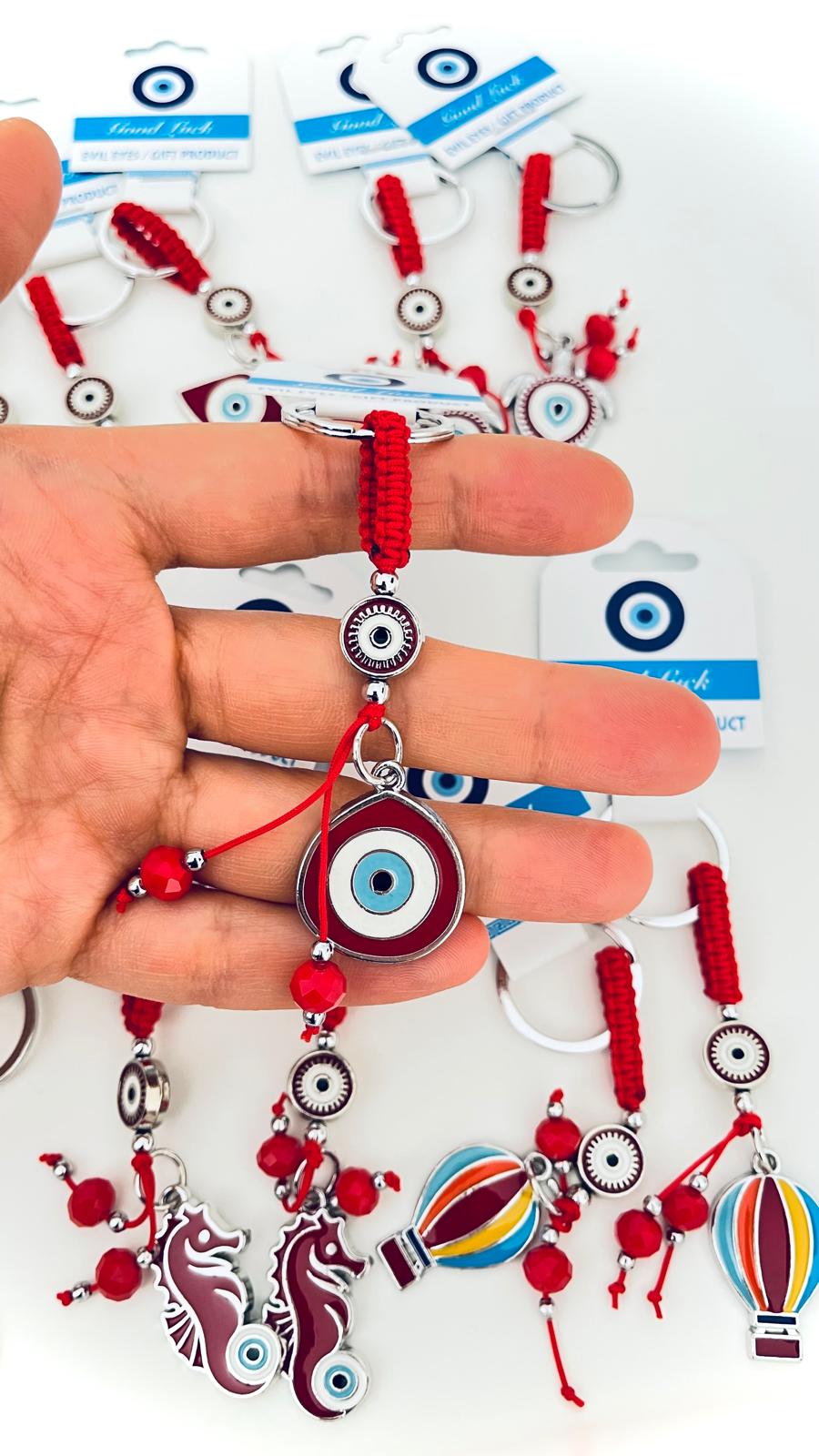 Llavero Plata Diseño Ojo Turco