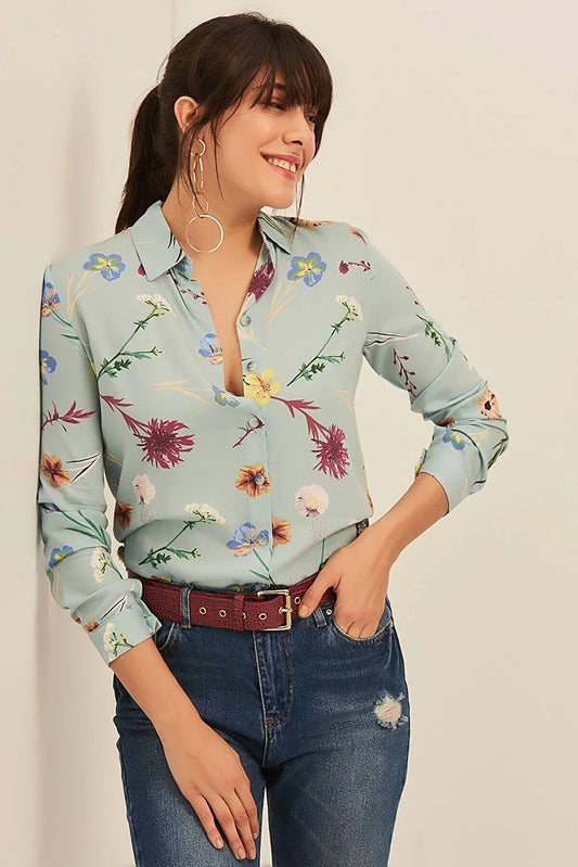 Nostalgic Floral Blouse