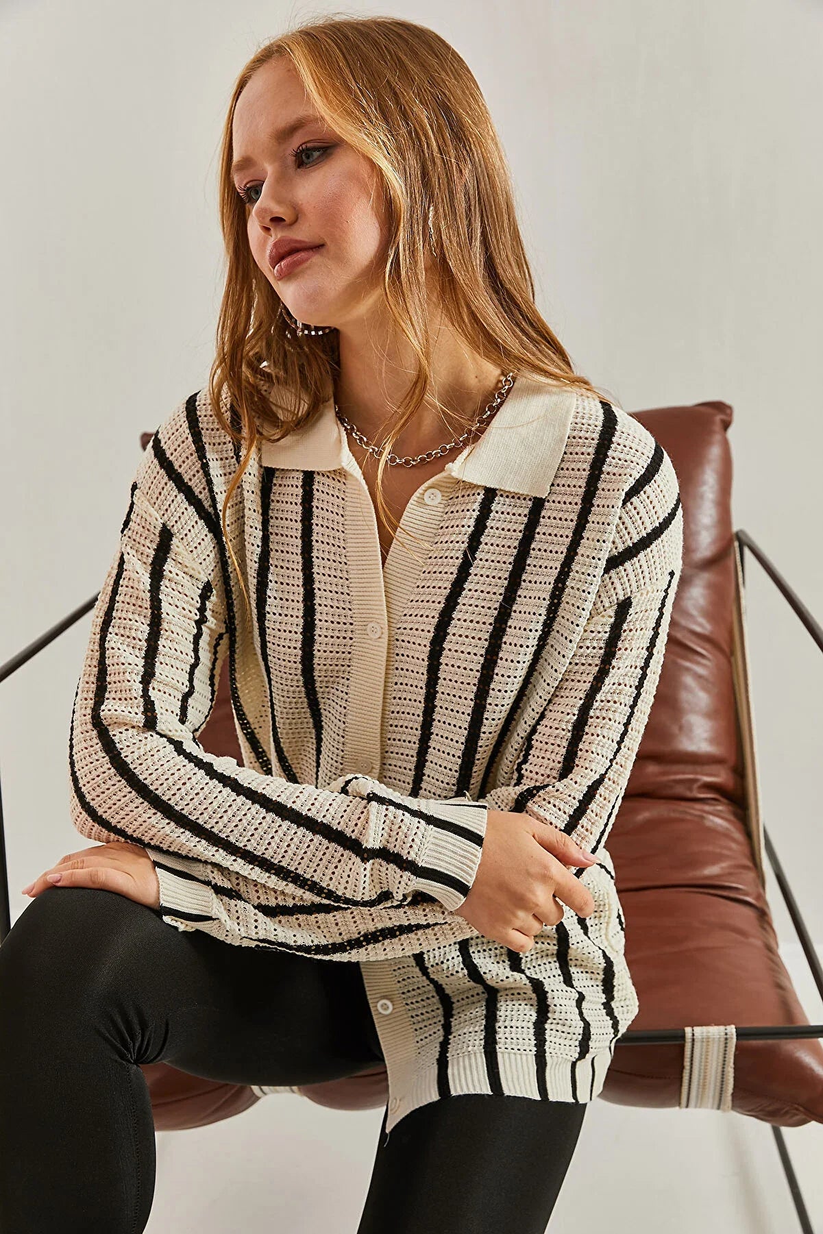 Retro Rhythm Striped Cardigan