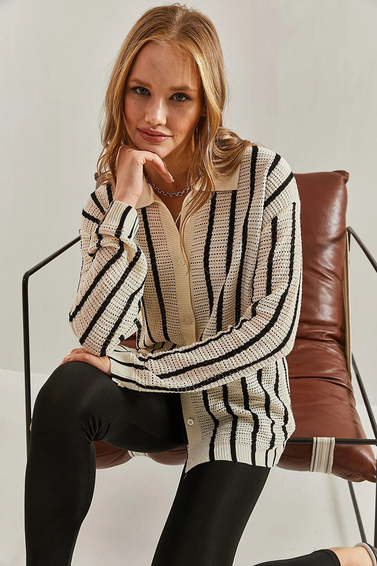 Retro Rhythm Striped Cardigan