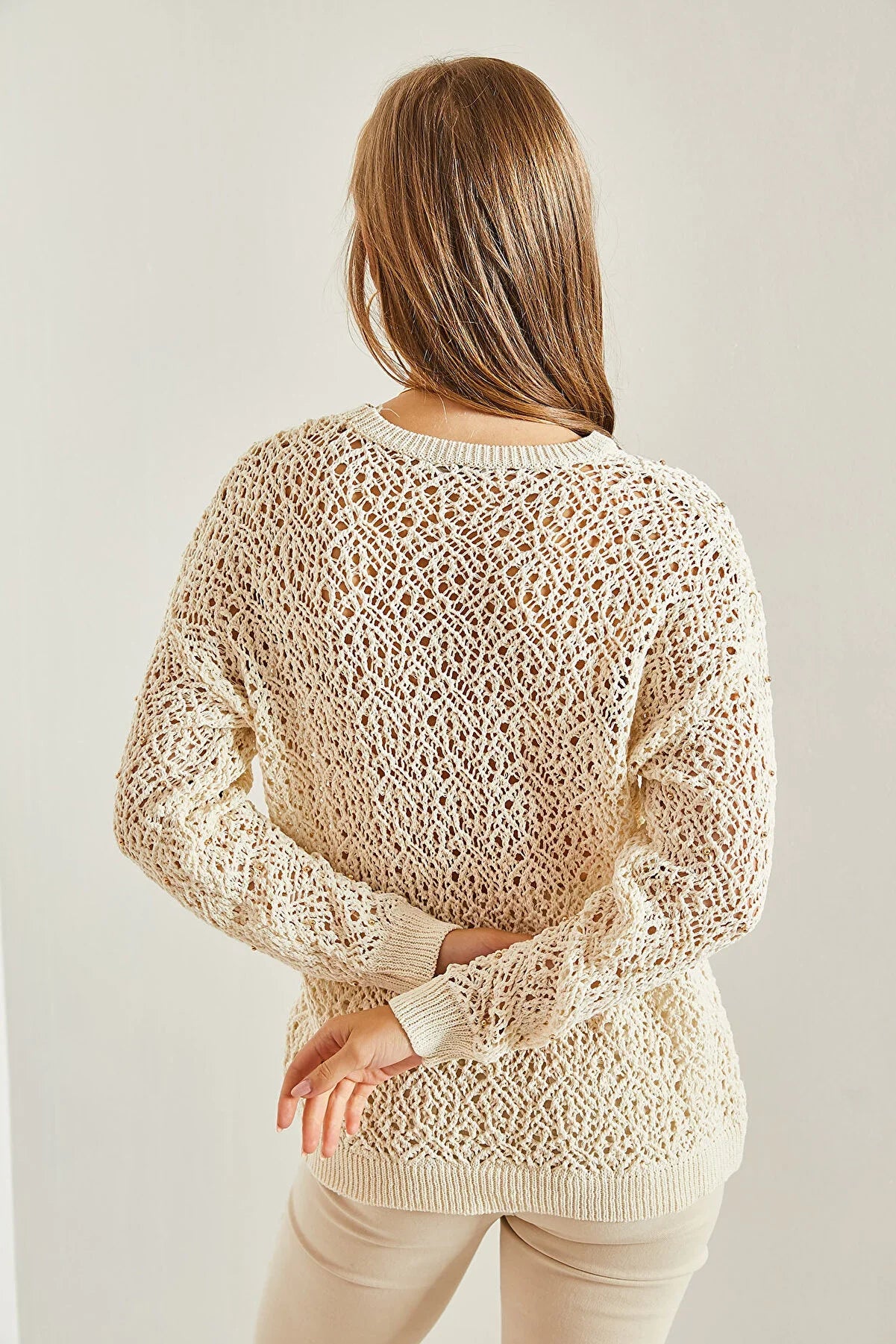 Alabaster Artisan Crochet Sweater