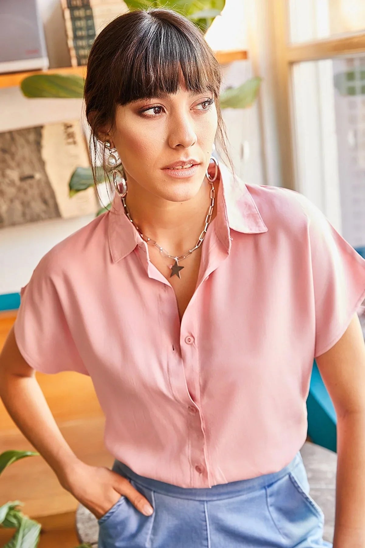 Luxurious Burgundy Red Blouse