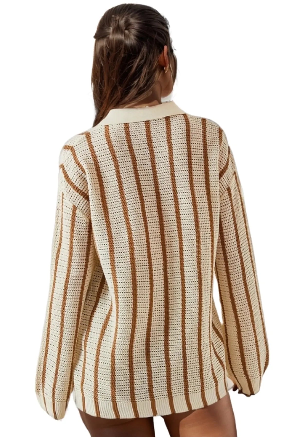 Retro Rhythm Striped Cardigan