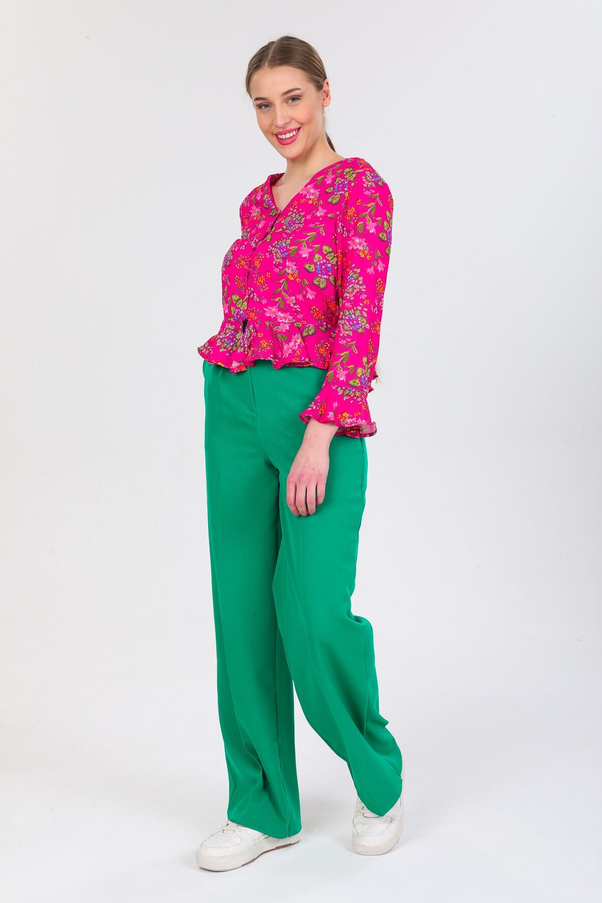 Patricia Women's Shirt - Fuchsia Floral