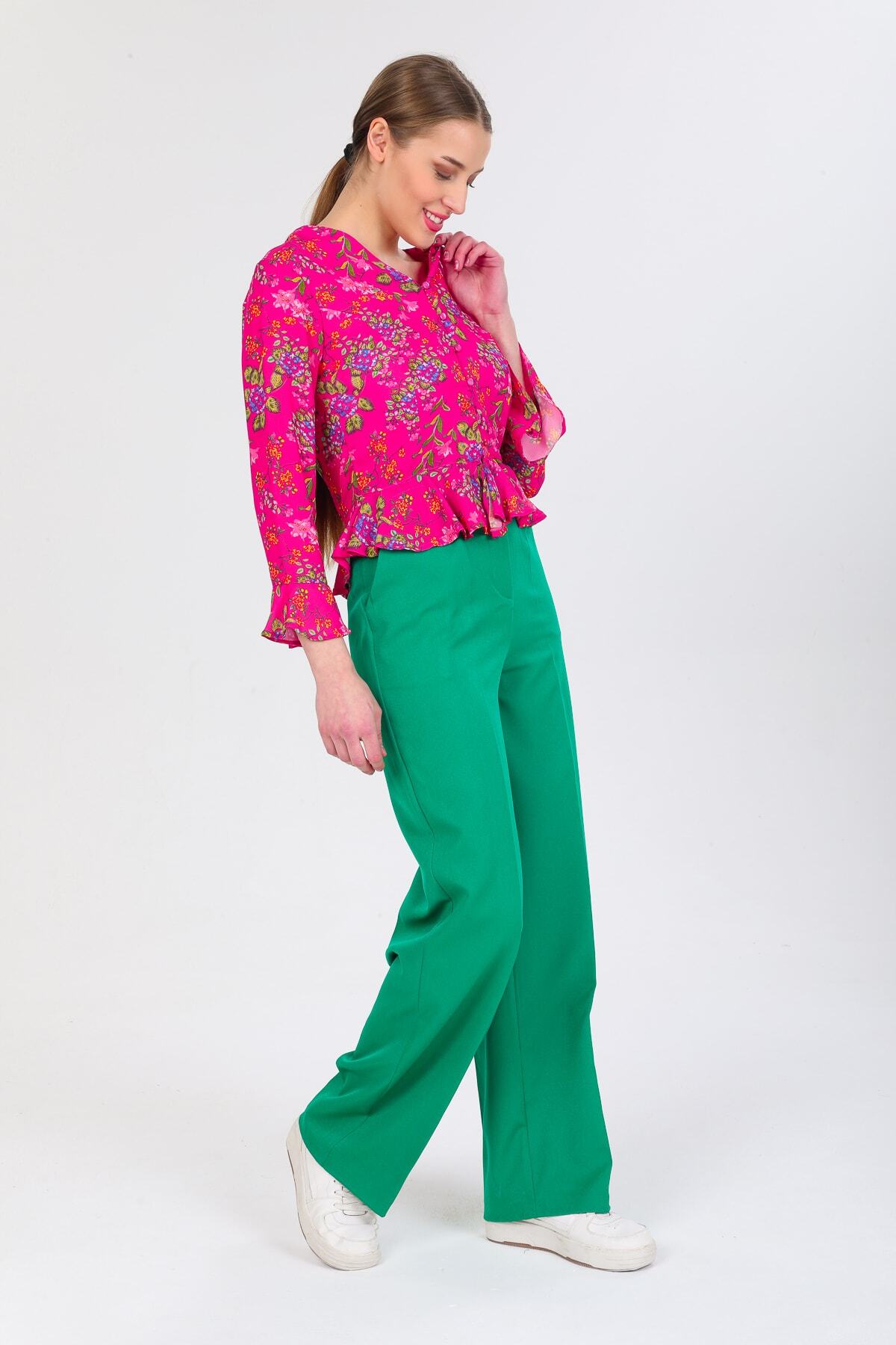 Pearl Women's Shirt - Fuchsia Floral