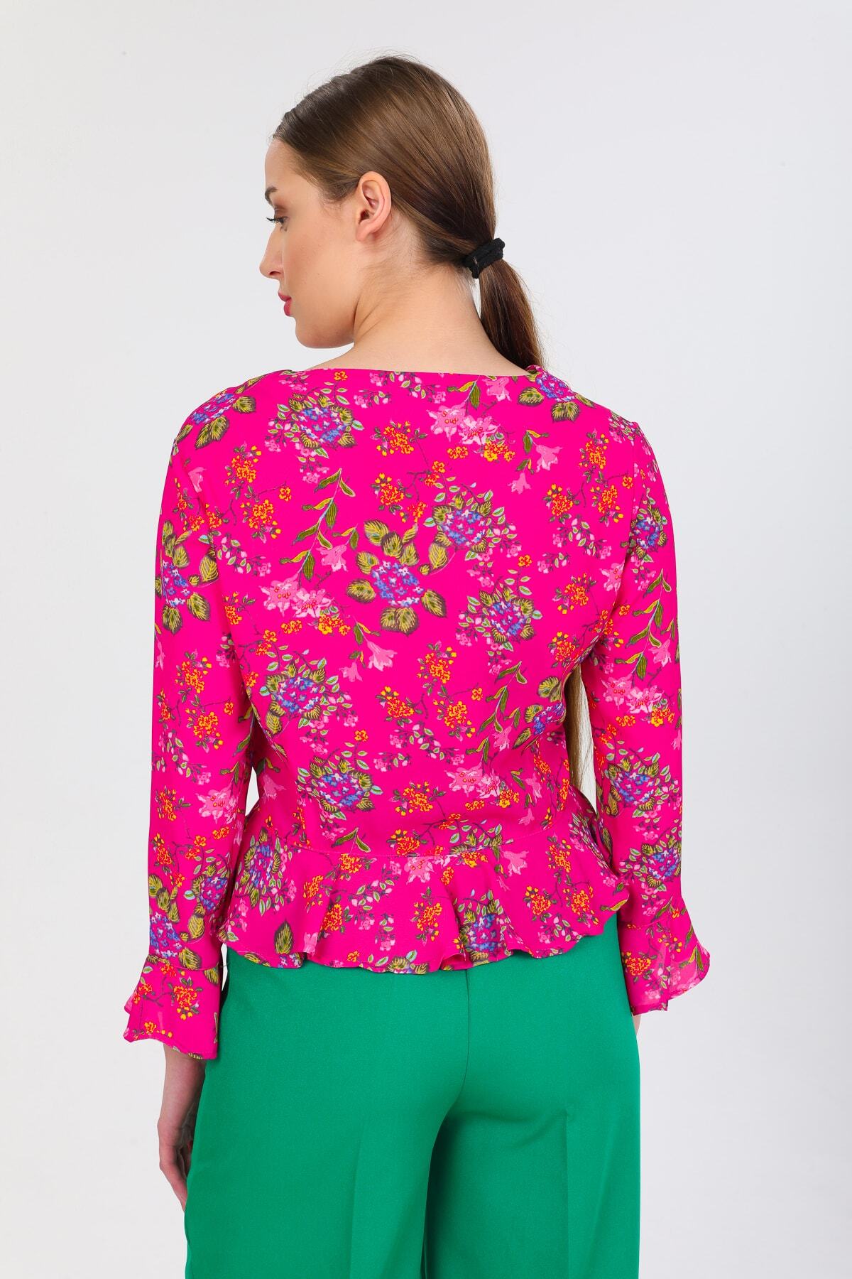 Patricia Women's Shirt - Fuchsia Floral