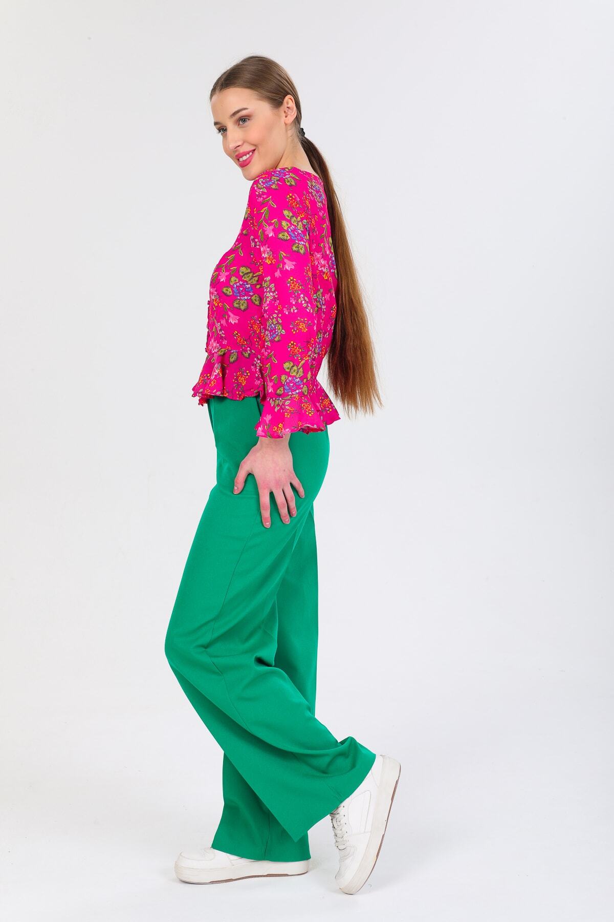 Pearl Women's Shirt - Fuchsia Floral