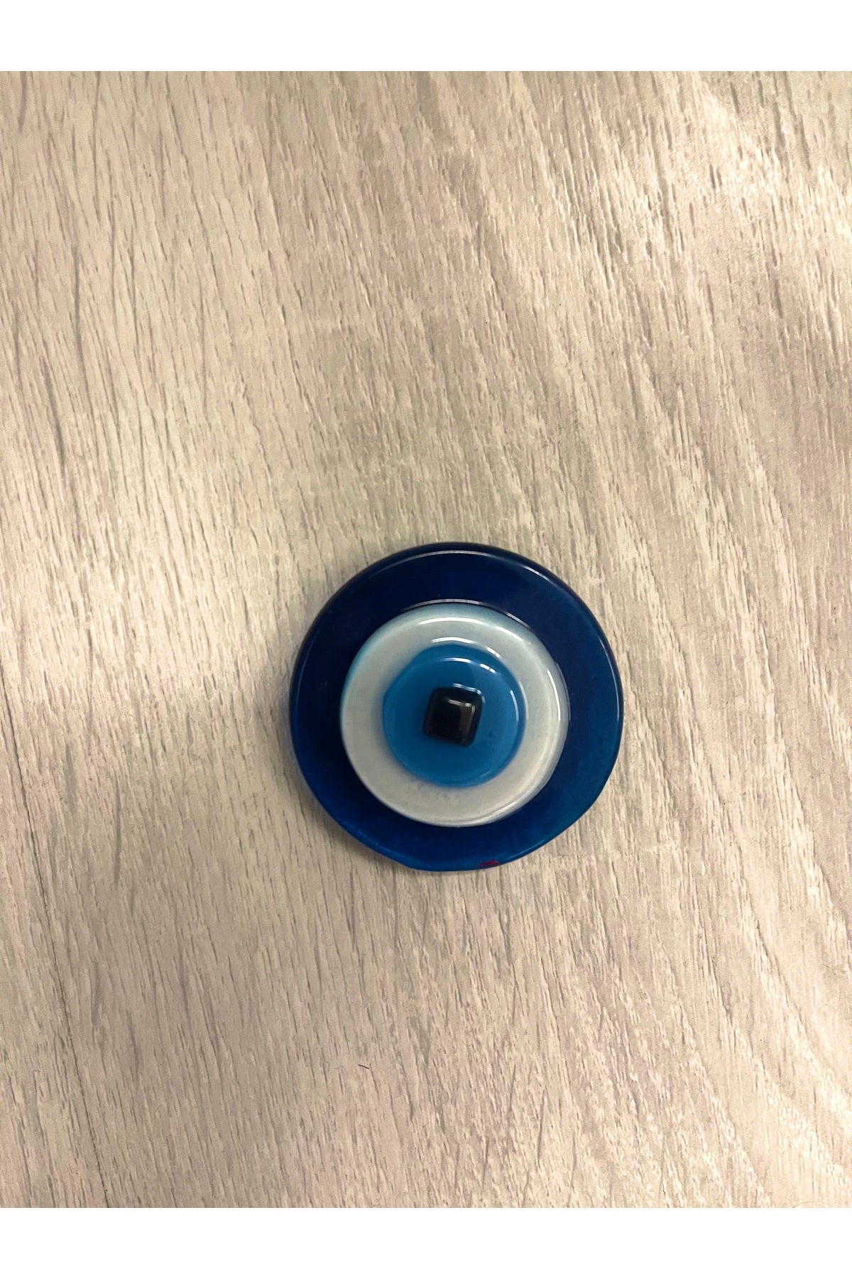 Margaret Fused Glass Evil Eye Magnet - Navy