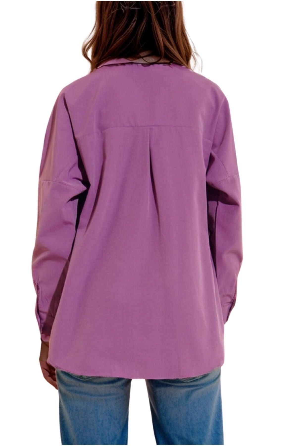Melissa Women's Oversized Longline Shirt - Light Purple