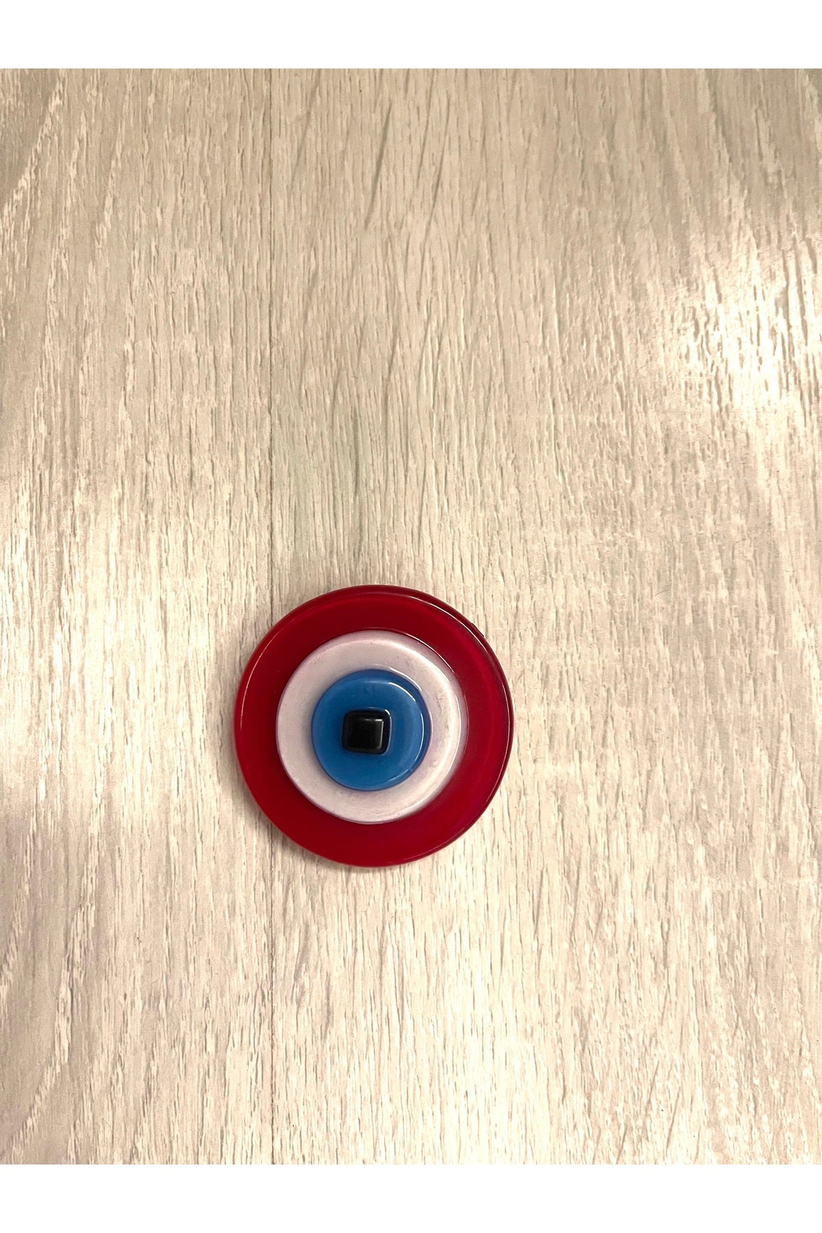 Margaret Fused Glass Evil Eye Magnet - Red