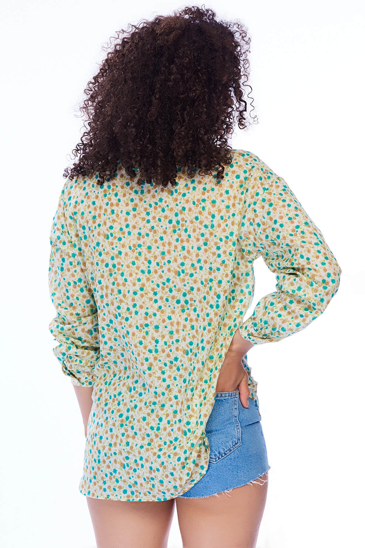 Ruth Women's Shirt - Green Floral