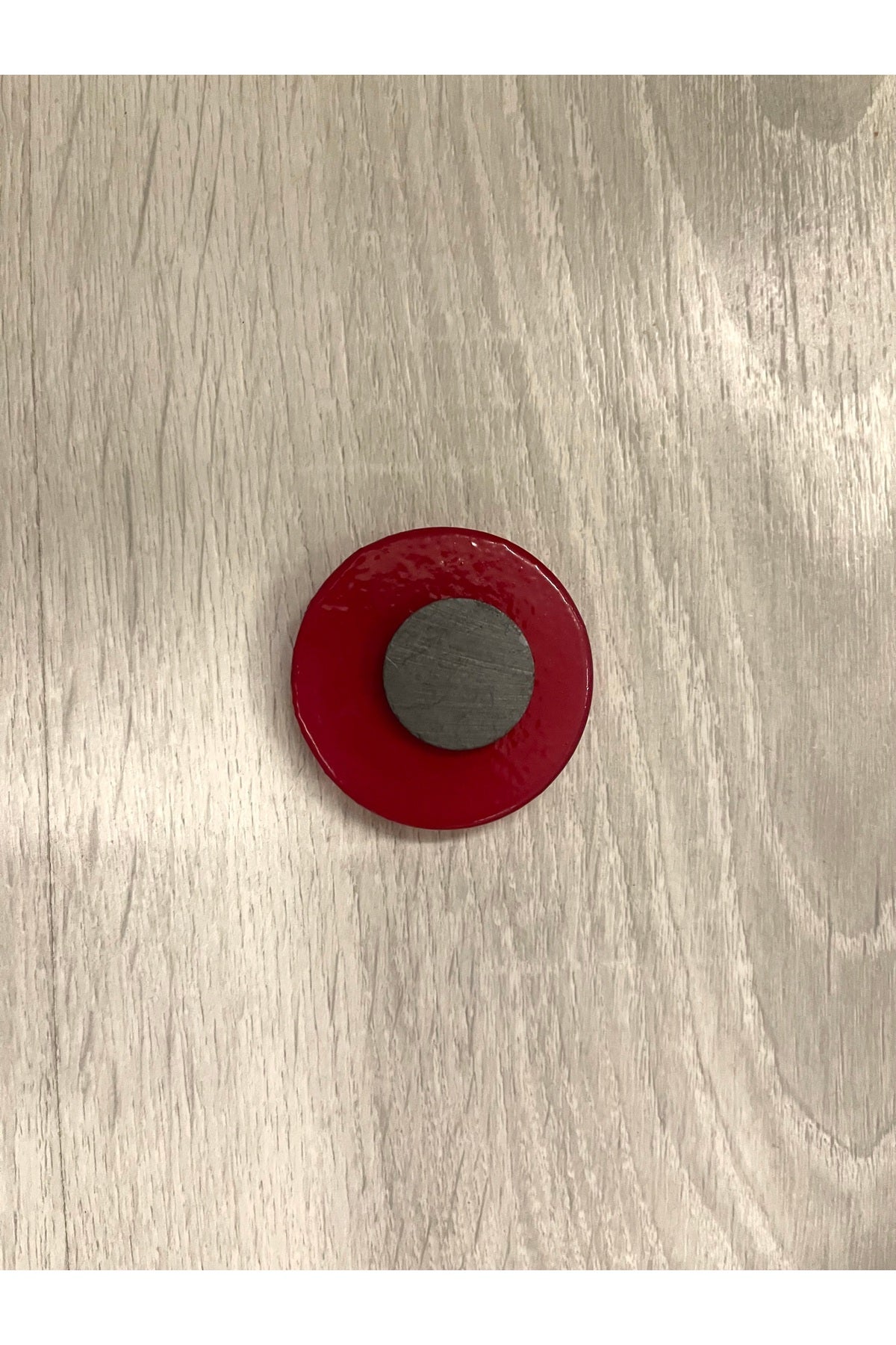 Margaret Fused Glass Evil Eye Magnet - Red