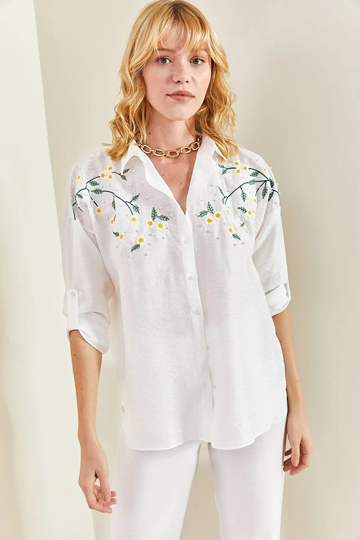 Daisy Embroidered Blouse