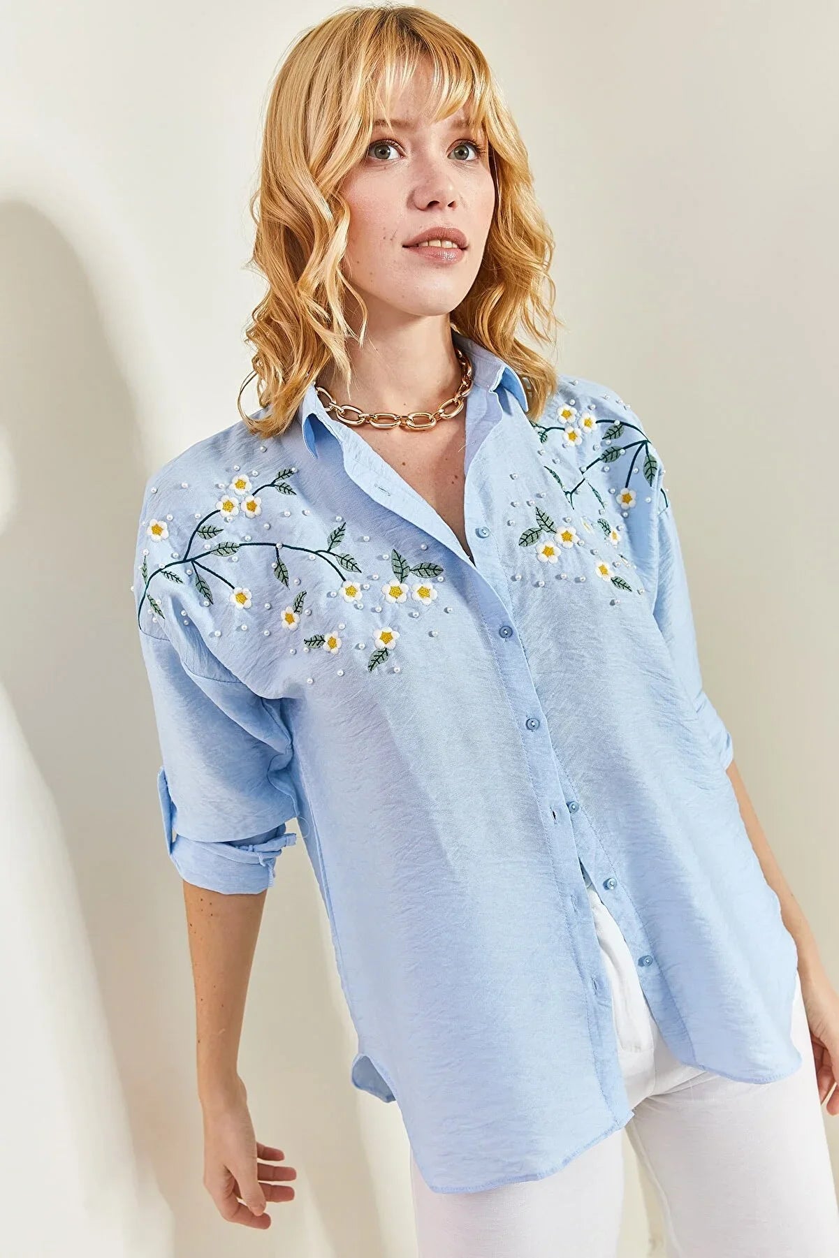 Daisy Embroidered Blouse