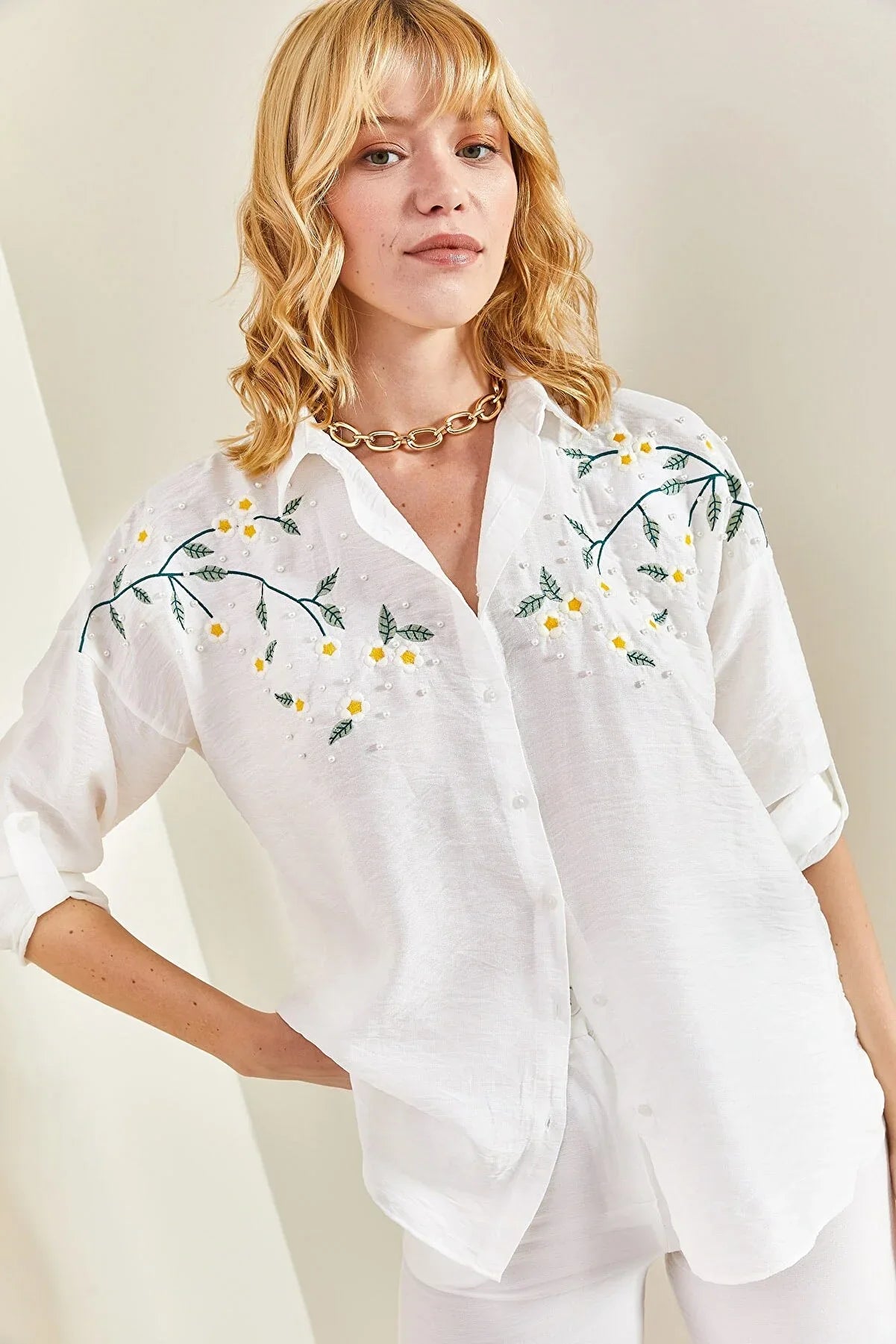 Daisy Embroidered Blouse