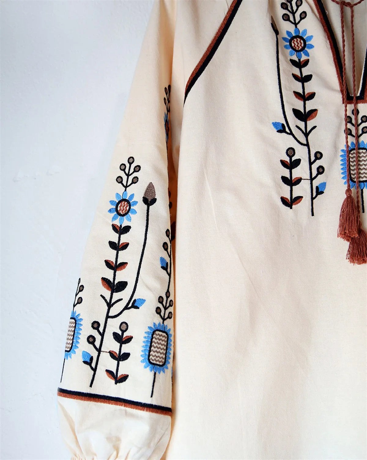 Traditional Embroidered Cotton Blouse