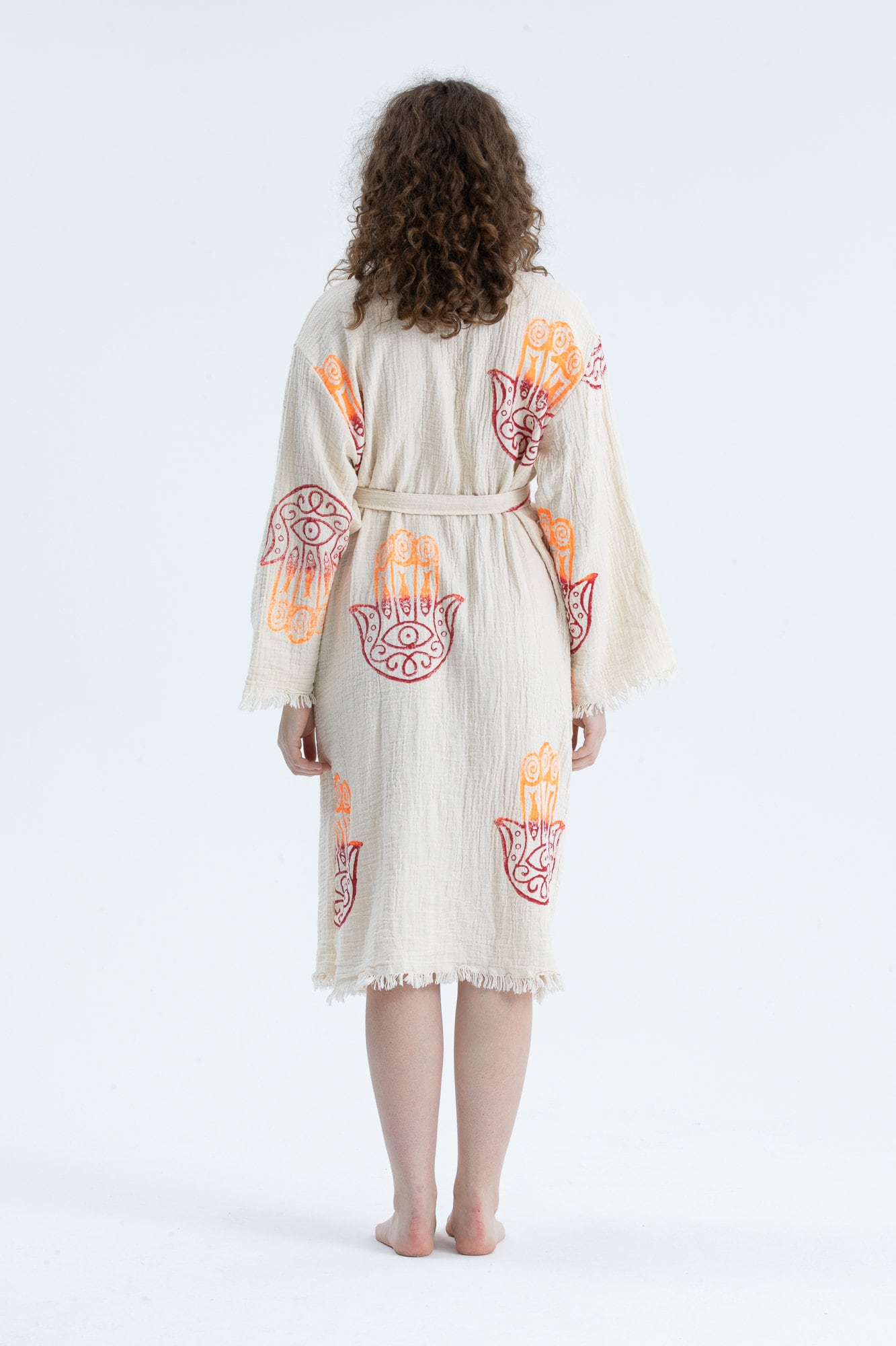 Organic Cotton Hand of Fatima Bathrobe