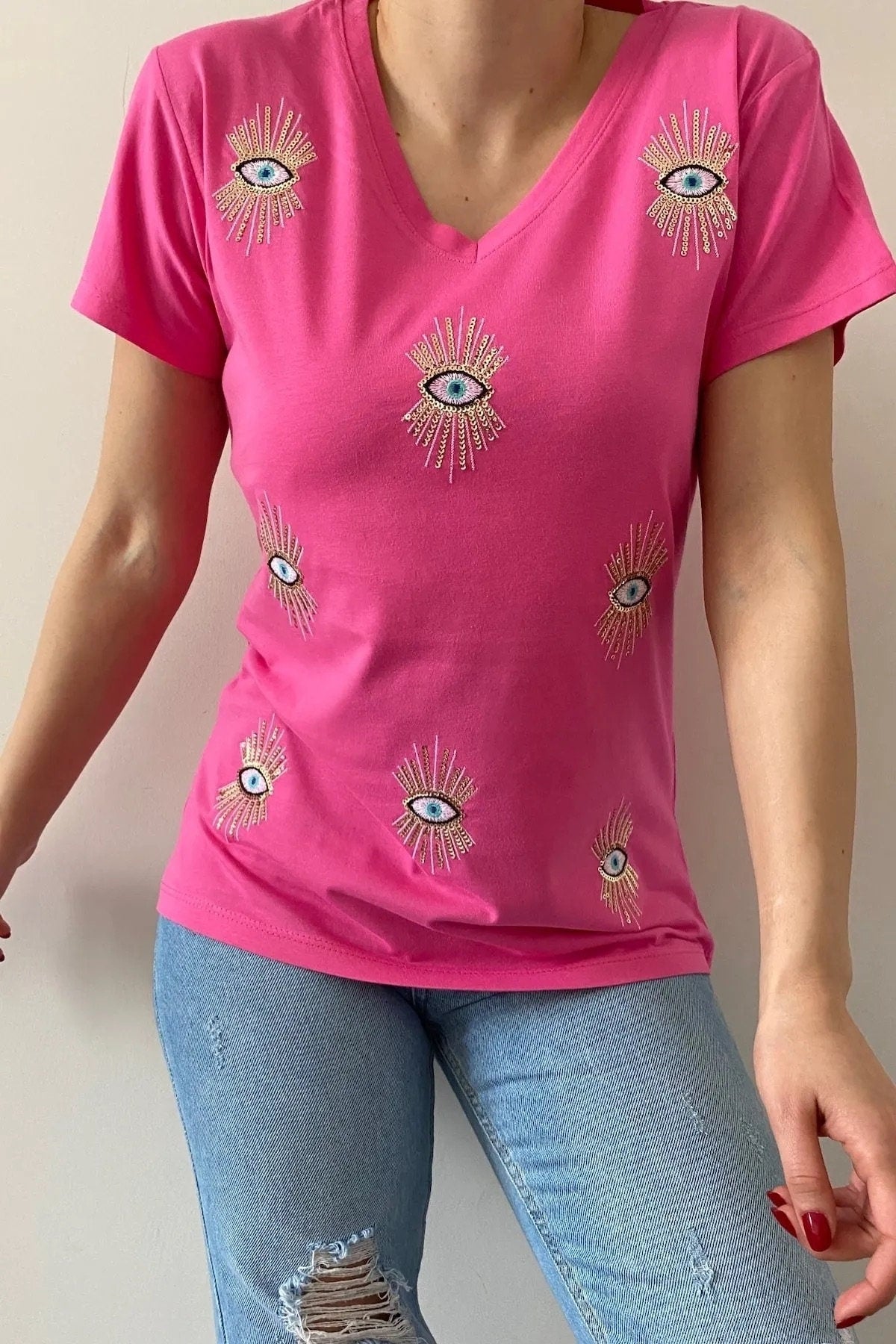 White Evil Eye T-Shirt