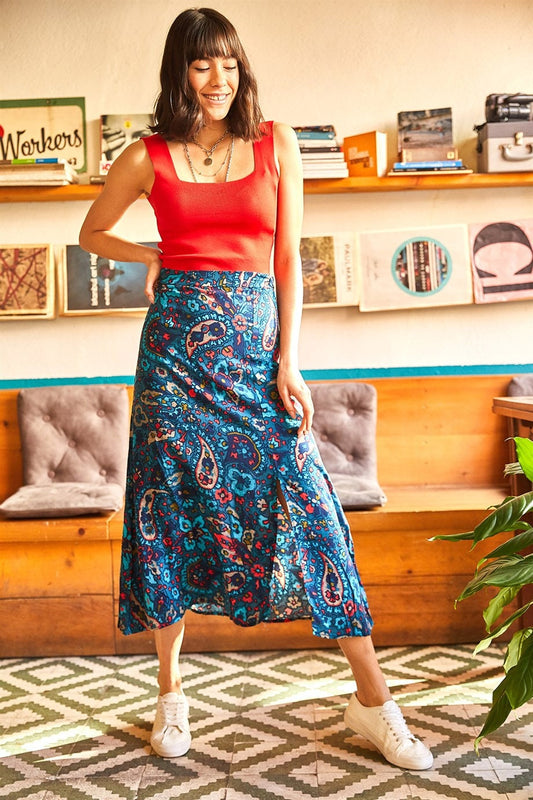 Colorful Ethnic Long Skirt