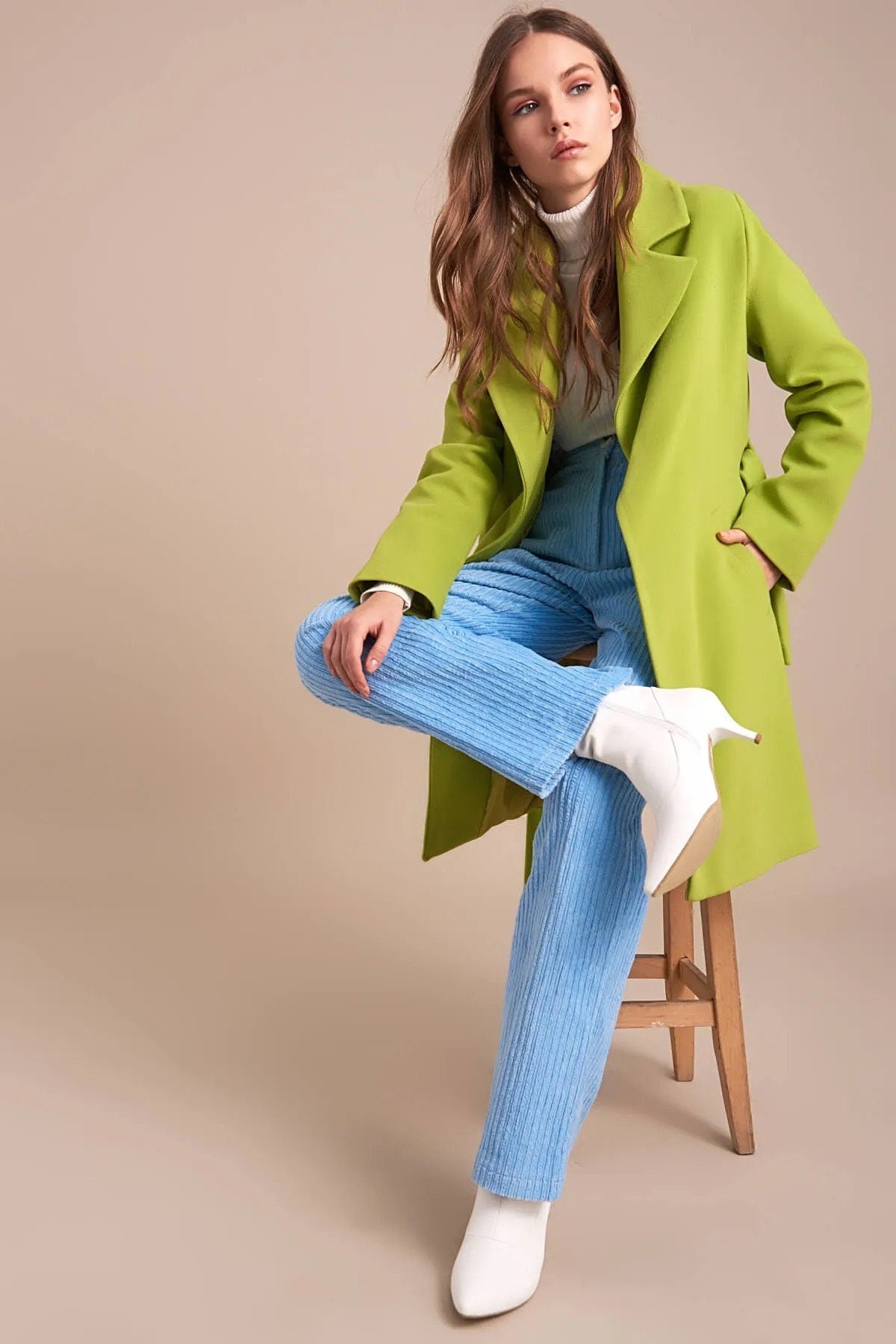 Pistachio Green Coat