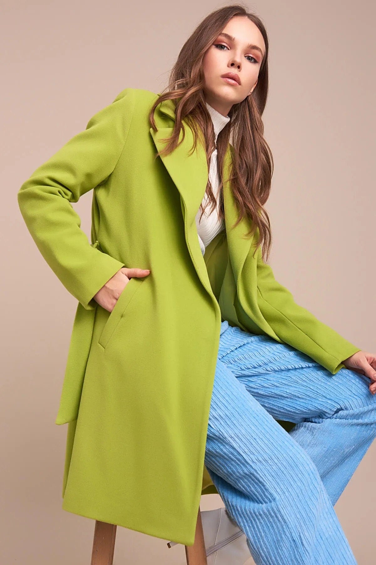 Pistachio Green Coat