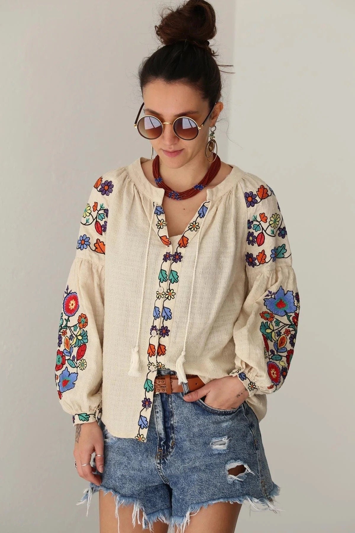 Bohemian Blossom Vyshyvanka Blouse