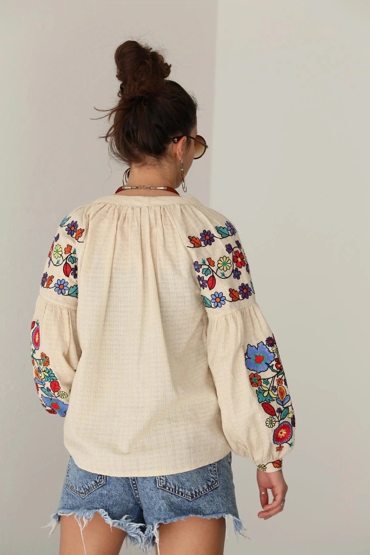 Bohemian Blossom Vyshyvanka Blouse